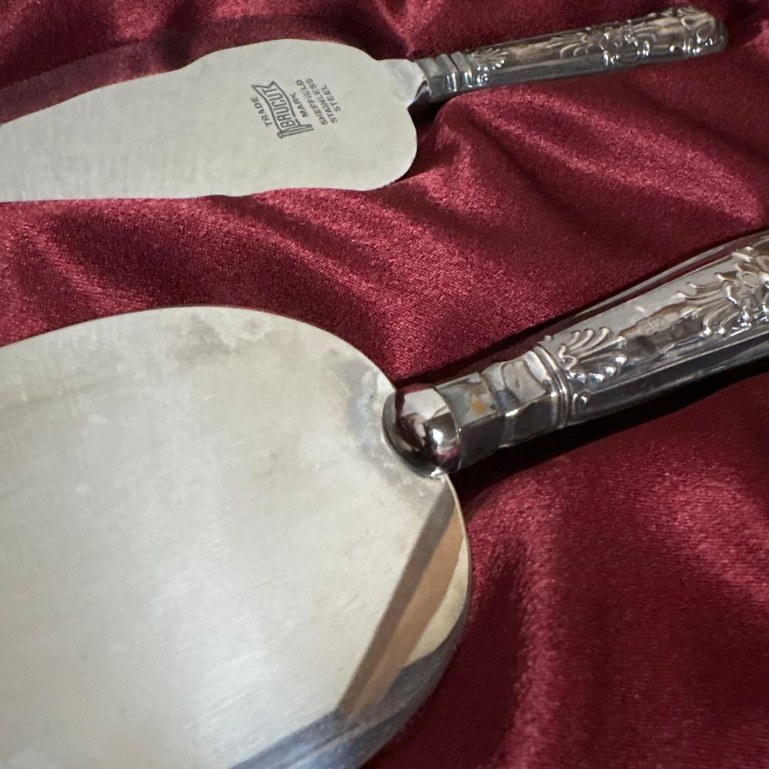 イギリス　カトラリー　シルバー パイサーバー　Harrison Brothers