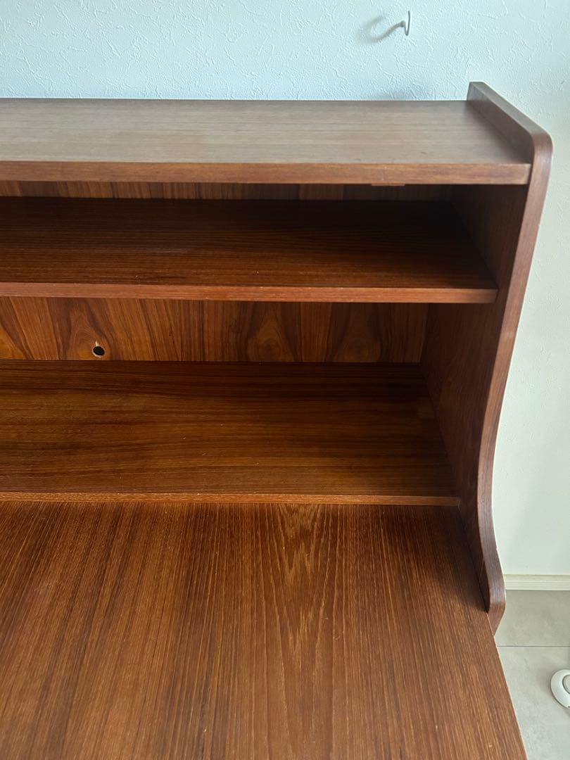 北欧家具 デンマーク ライティングビューロー チェスト 棚 ヴィンテージ チーク