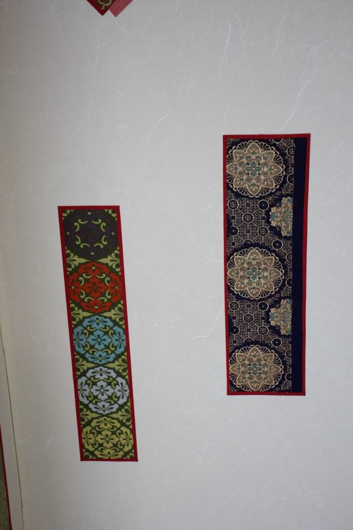 二曲屏風 一点物｜着物・帯地端裂リメイク｜和モダン 和室インテリア