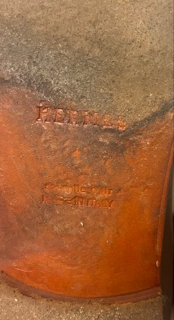 【最高級】HERMES エルメス パリ モカシン　Hロゴブラウン