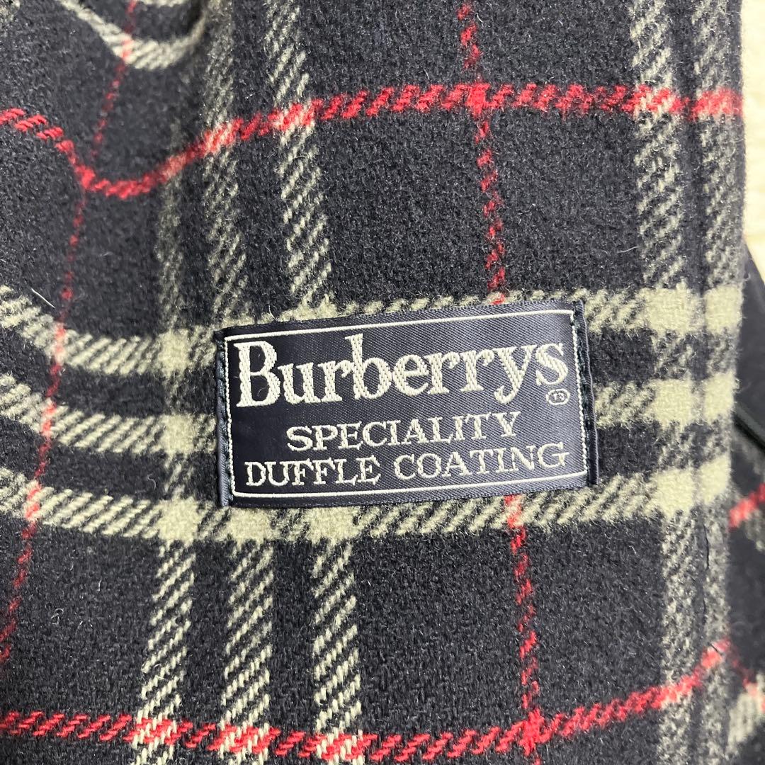 美品✨️ BURBERRY ダッフルコート ノバチェック ウール ネイビー XL