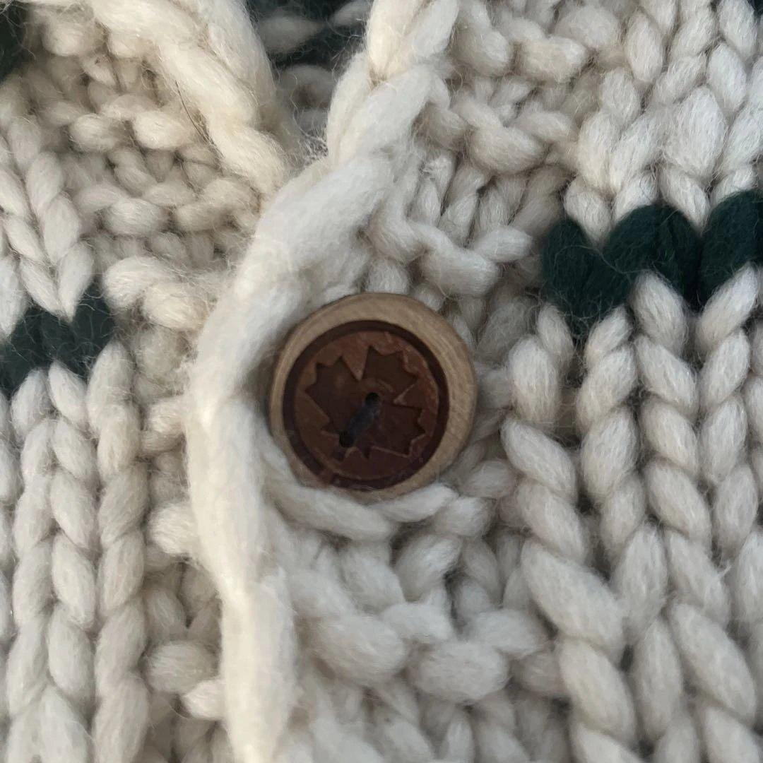 【古着】FAB ニット　カウチン　アイボリー