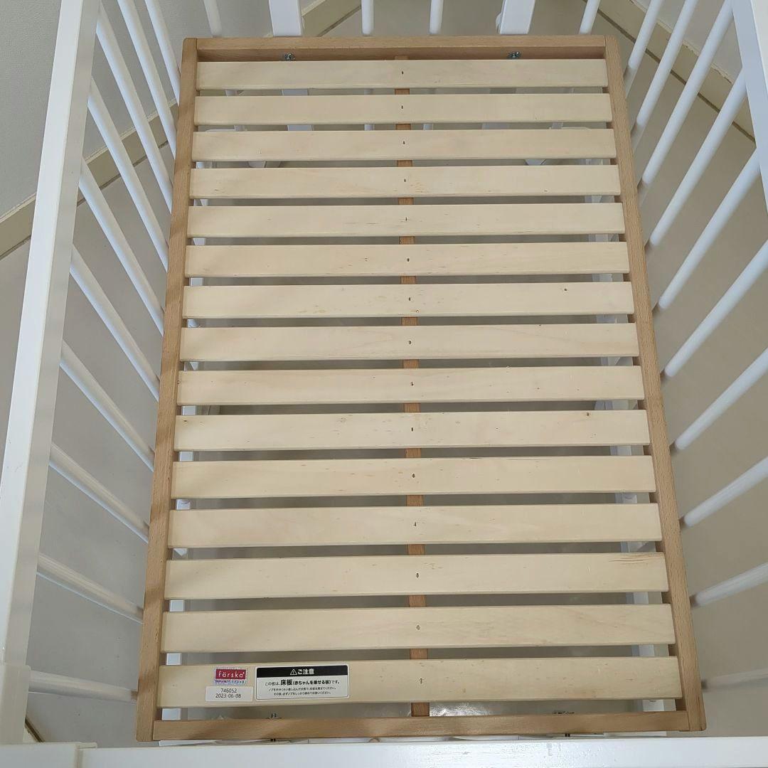 ファルスカ　ミニジョイントベッドNEO　ホワイト　天然木使用