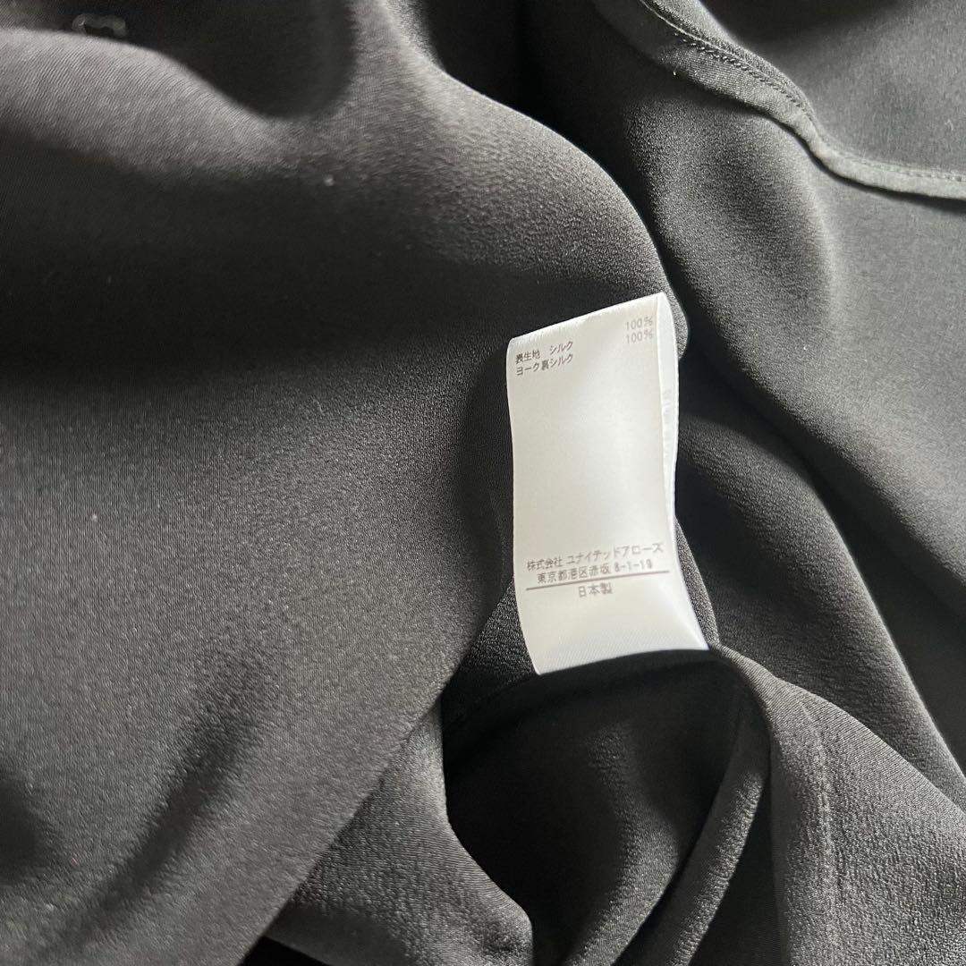 BLAMINK ブラミンクシルク レギュラー シャツ ブラック