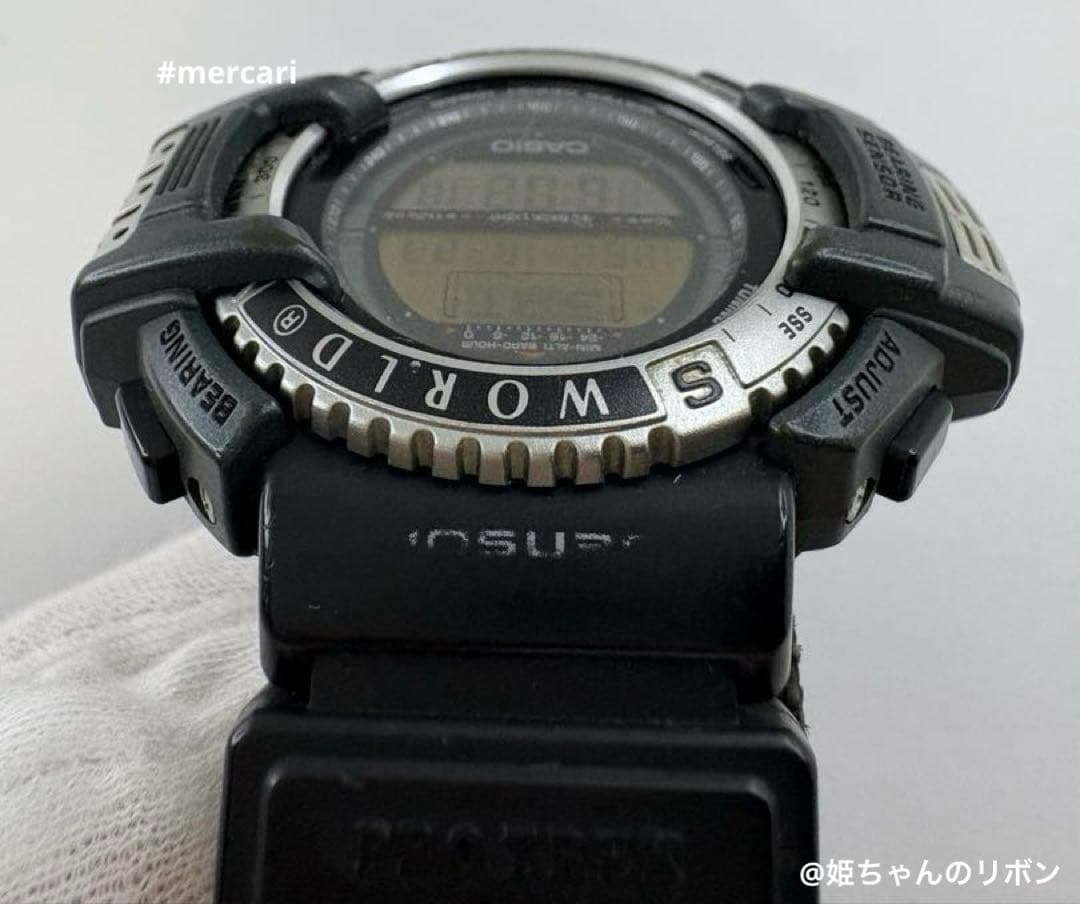 【ポーチ付】CASIOPROTREK PRT-40HWJHUNTINGWORLD