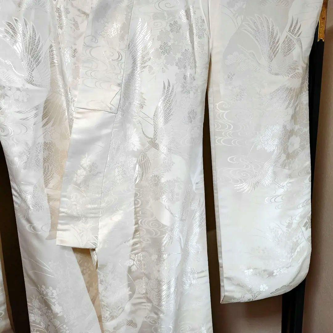 白地白無垢打ち掛け朱子地D1