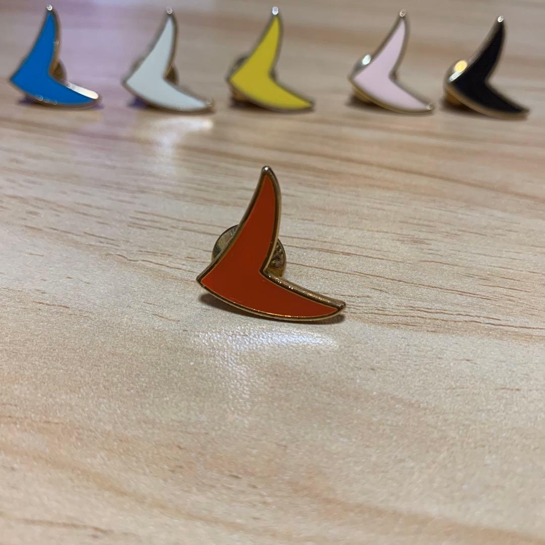 ミナペルホネン bird ピンバッジ 6色セット バード ブローチ