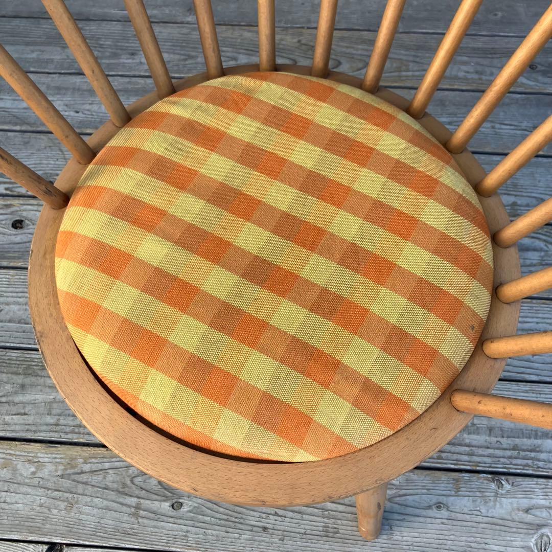 ① 北欧レトロ 秋田木工 ベントウッドラウンジチェア 木製椅子 ダイニングチェア