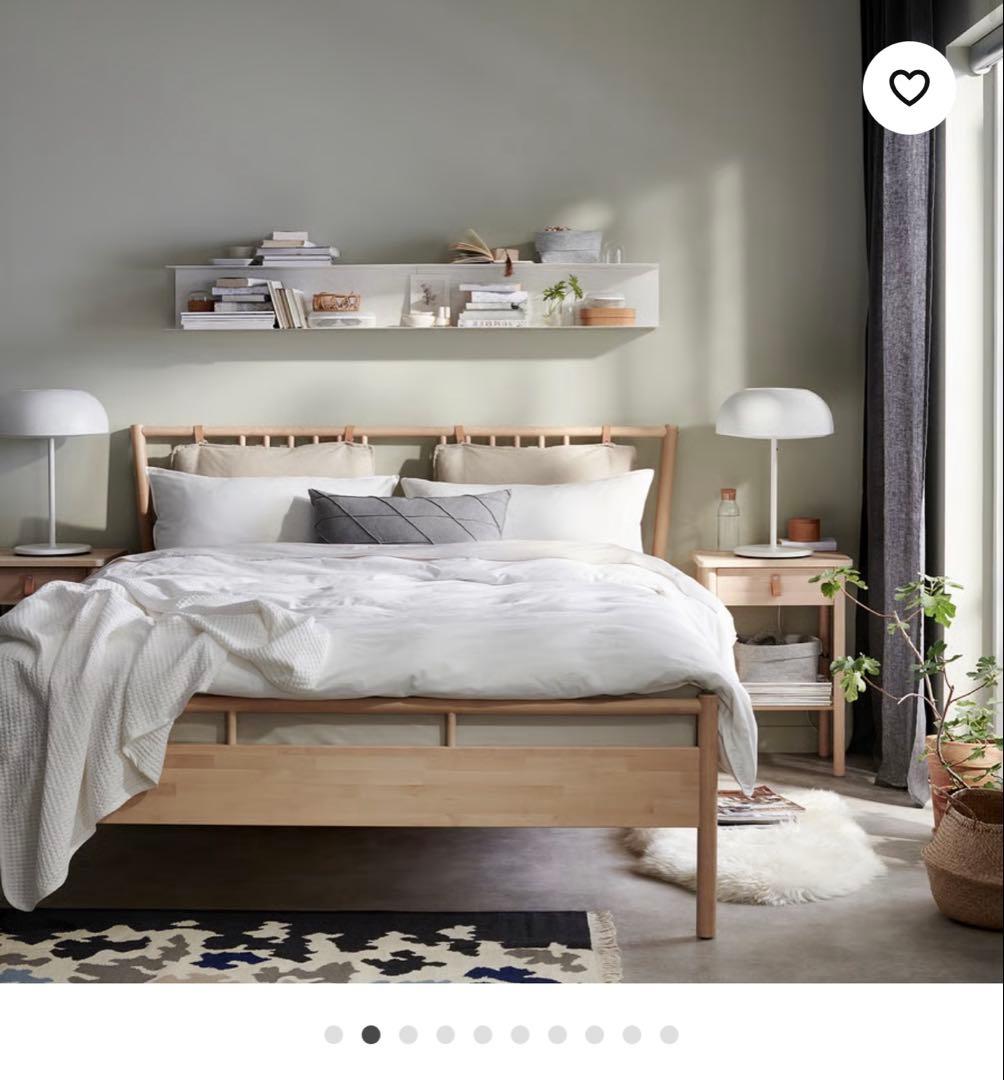 【定価97,990円】BJÖRKSNÄS ベッドフレーム 140x200 cm