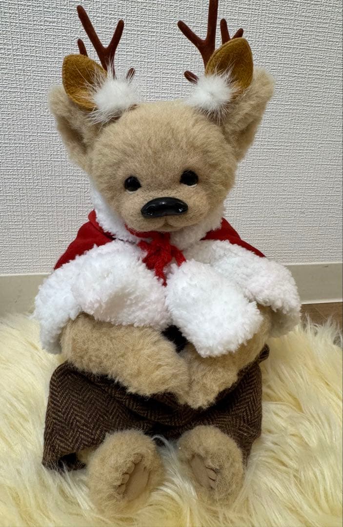 海外作家様作　トナカイコスチュームのテディベア