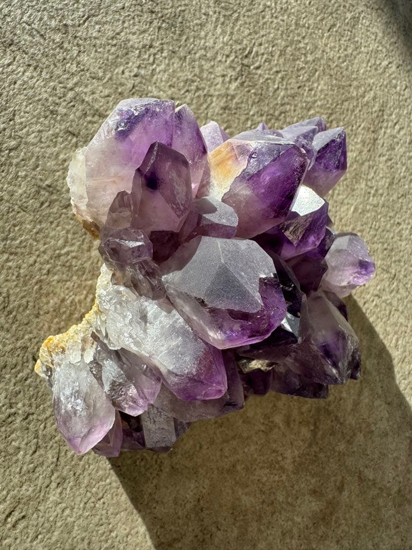 ザンビア産　希少　アメジスト　フラワー　クラスター　開運水晶