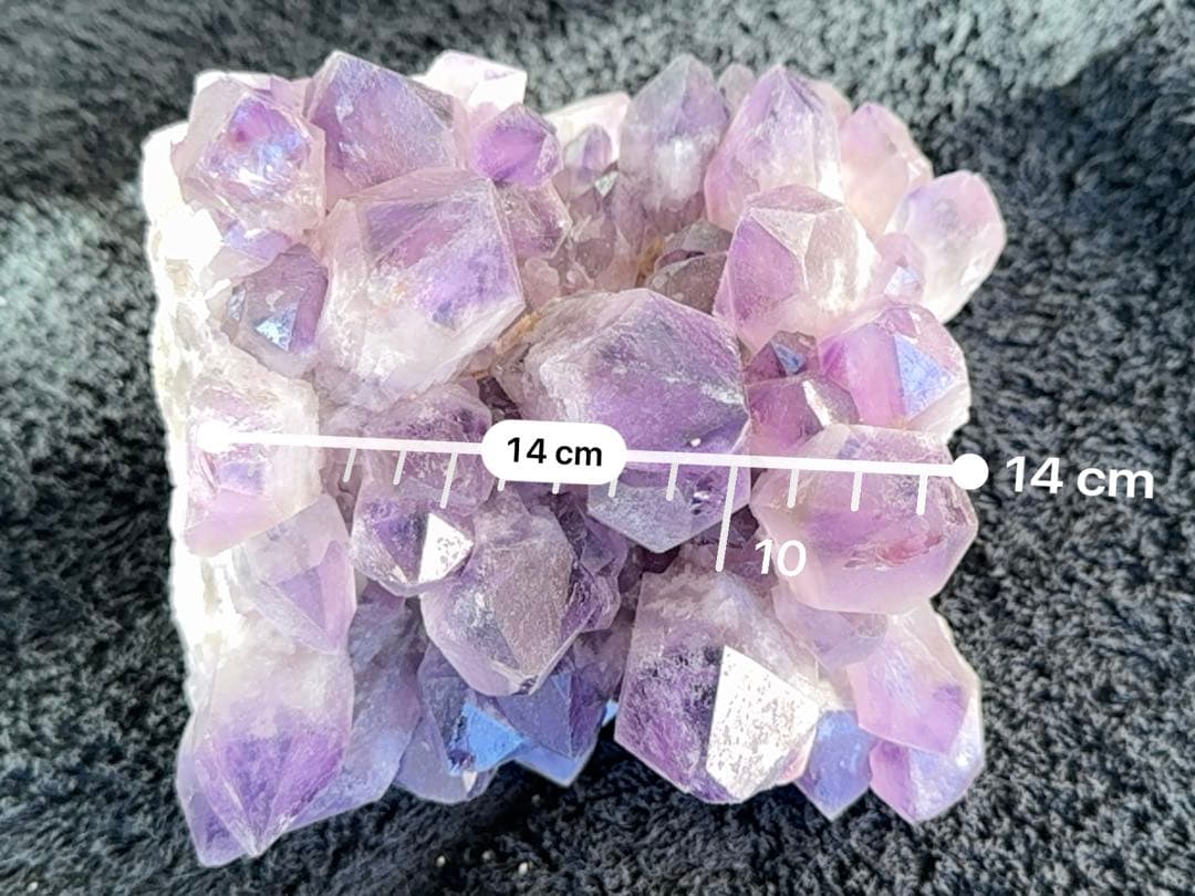 ザンビア産　希少　アメジスト　フラワー　クラスター　開運水晶