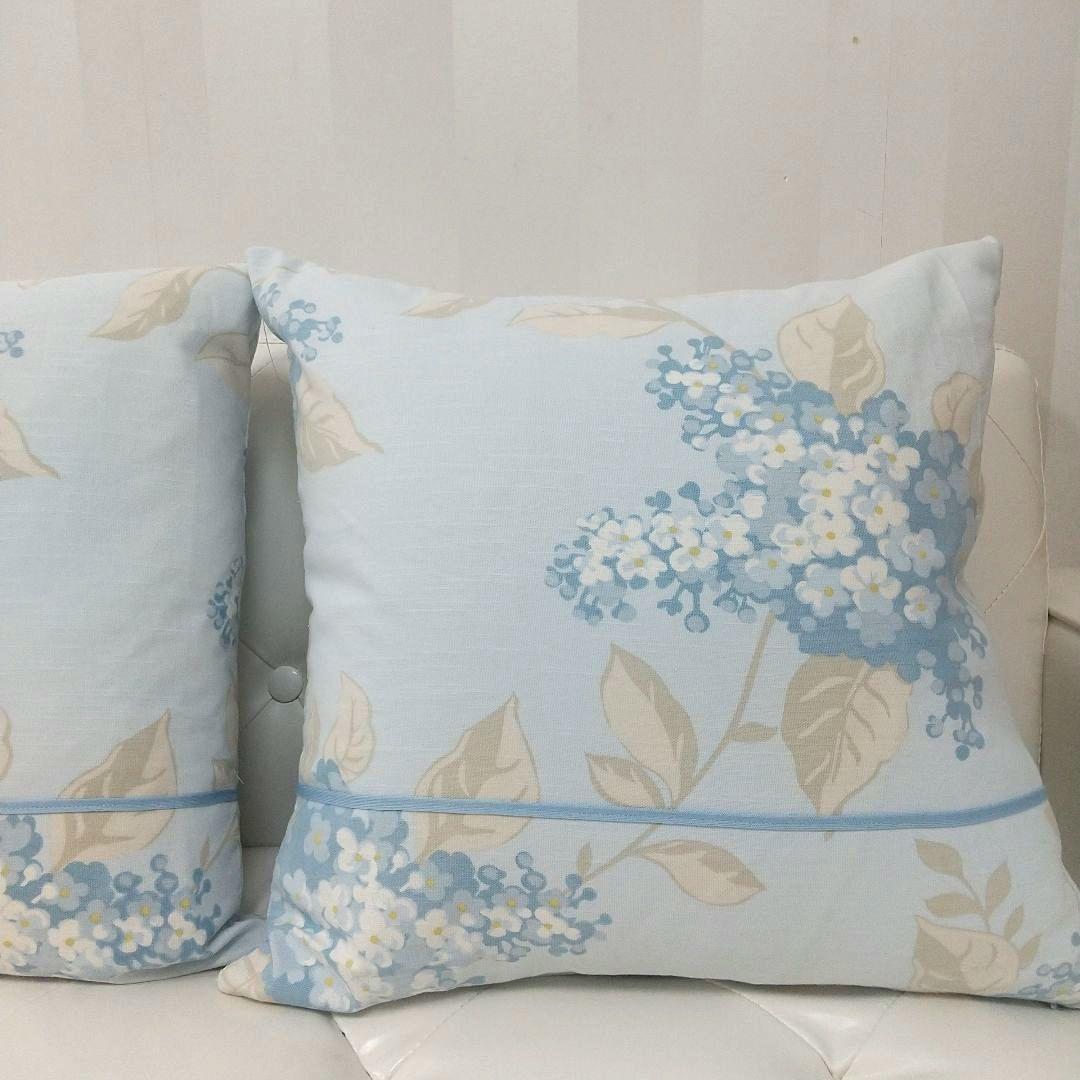 専用B様 ローラアシュレイ ポートランドコバルト ハンドメイドクッションカバー