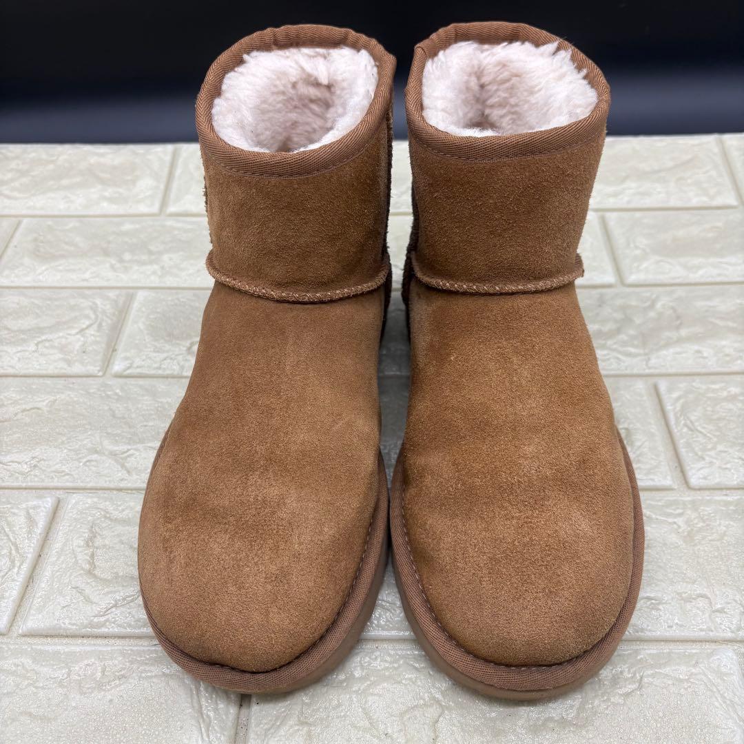 ❤️美品❤️ UGG ムートンブーツ　1108231 クラシックミニ ラバーロゴ