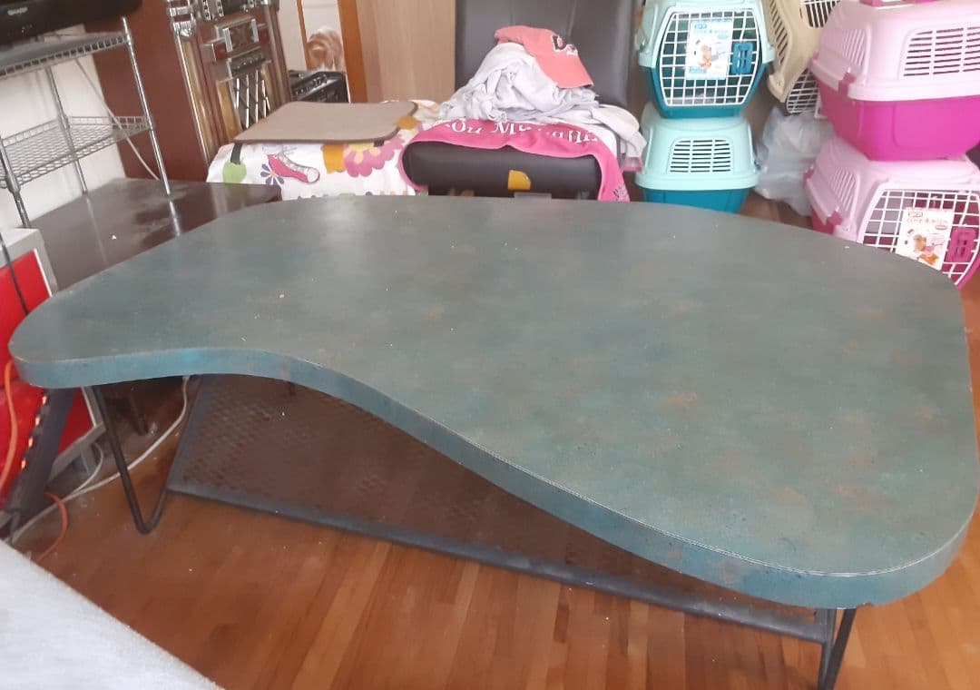 50s レトロテーブル アトミック 流線形