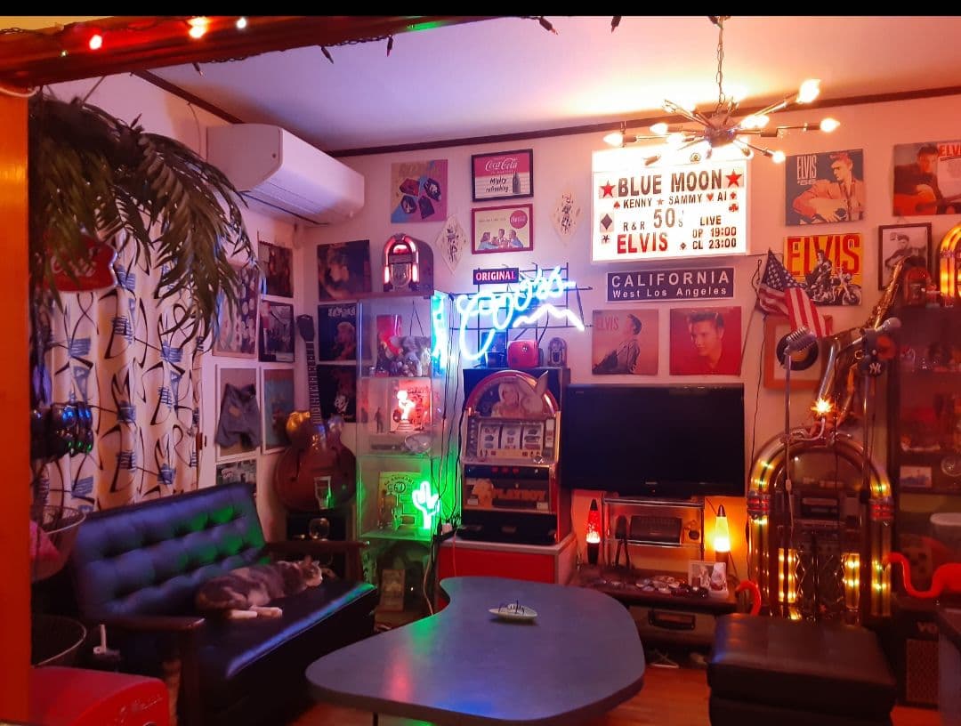 50s レトロテーブル アトミック 流線形