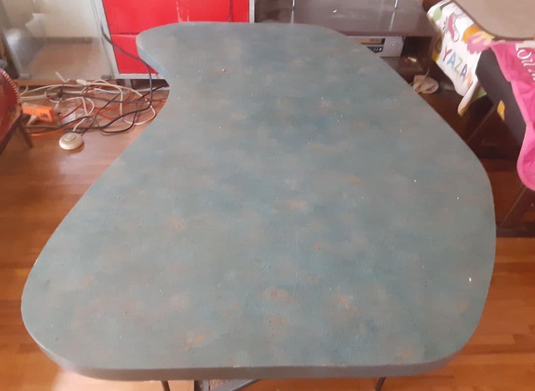 50s レトロテーブル アトミック 流線形