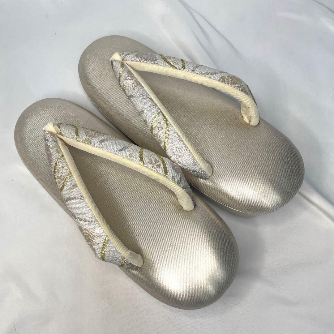 新品　草履　バッグ　セット　訪問着　M 低反発草履　フォーマル系　日本製