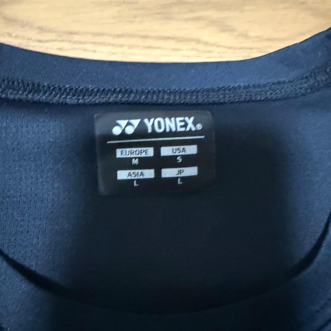 YONEX バドミントンTシャツ ブラック　サイズL