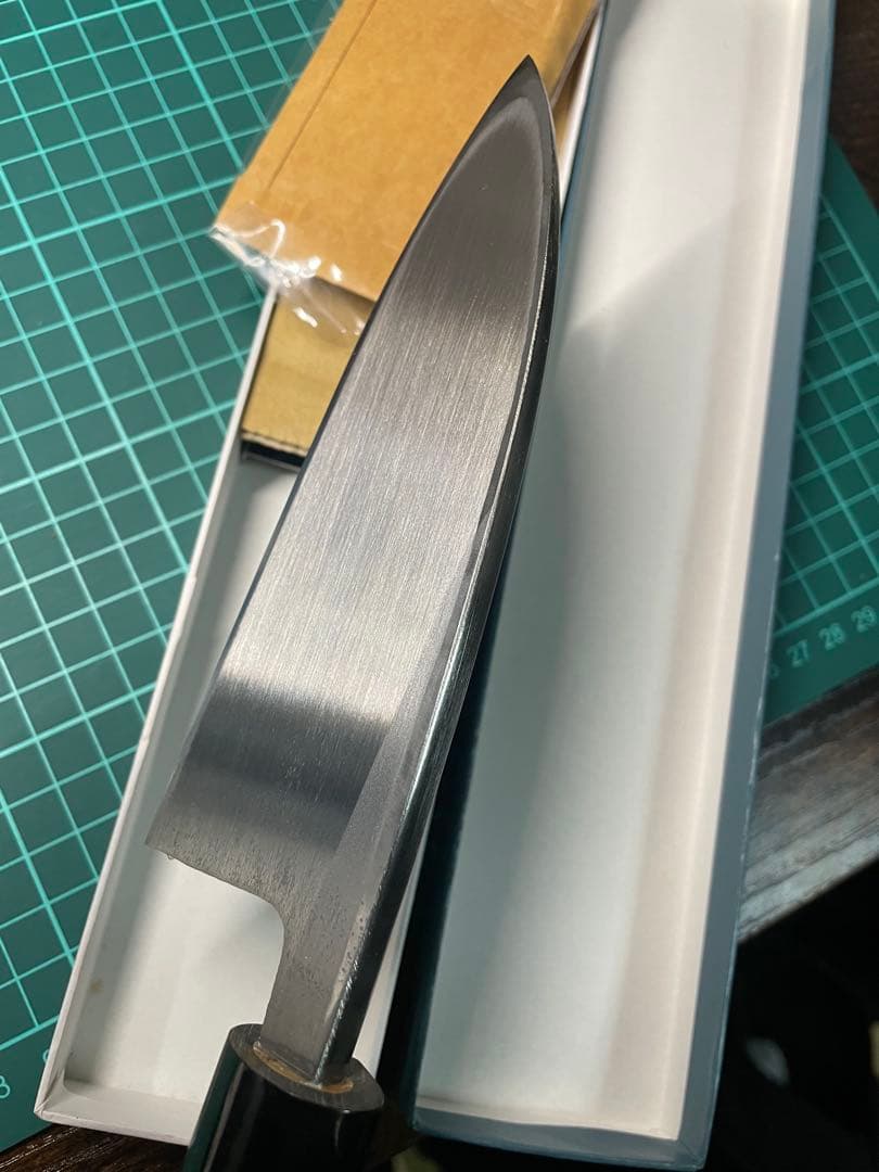 正本 出刃包丁 135mm 本霞 玉白鋼