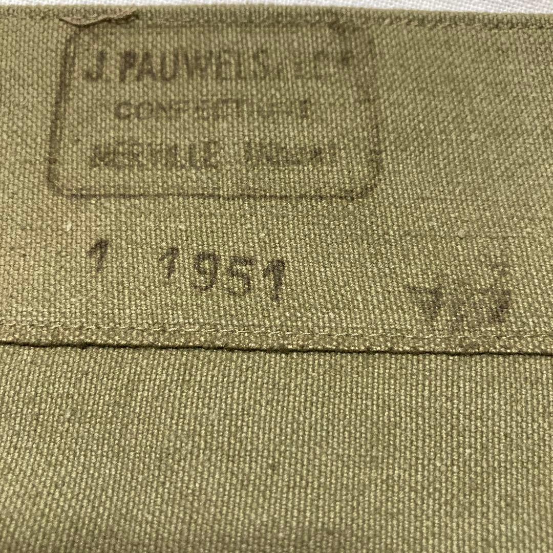 フランス軍 ブレッドバッグ 1951年製 オリーブグリーン ショルダーバッグ