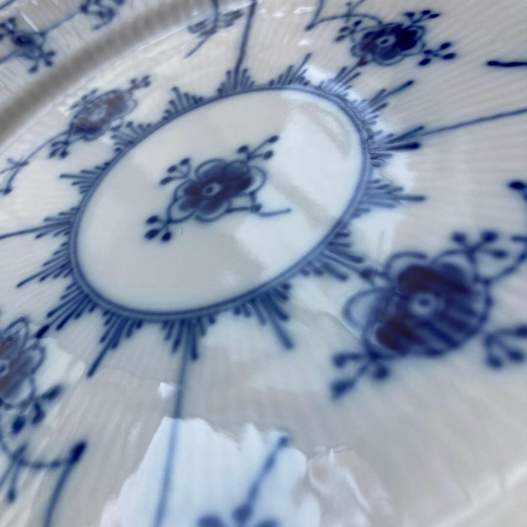 ロイヤルコペンハーゲン　ブルーフルーテッド　19cm プレート　3枚