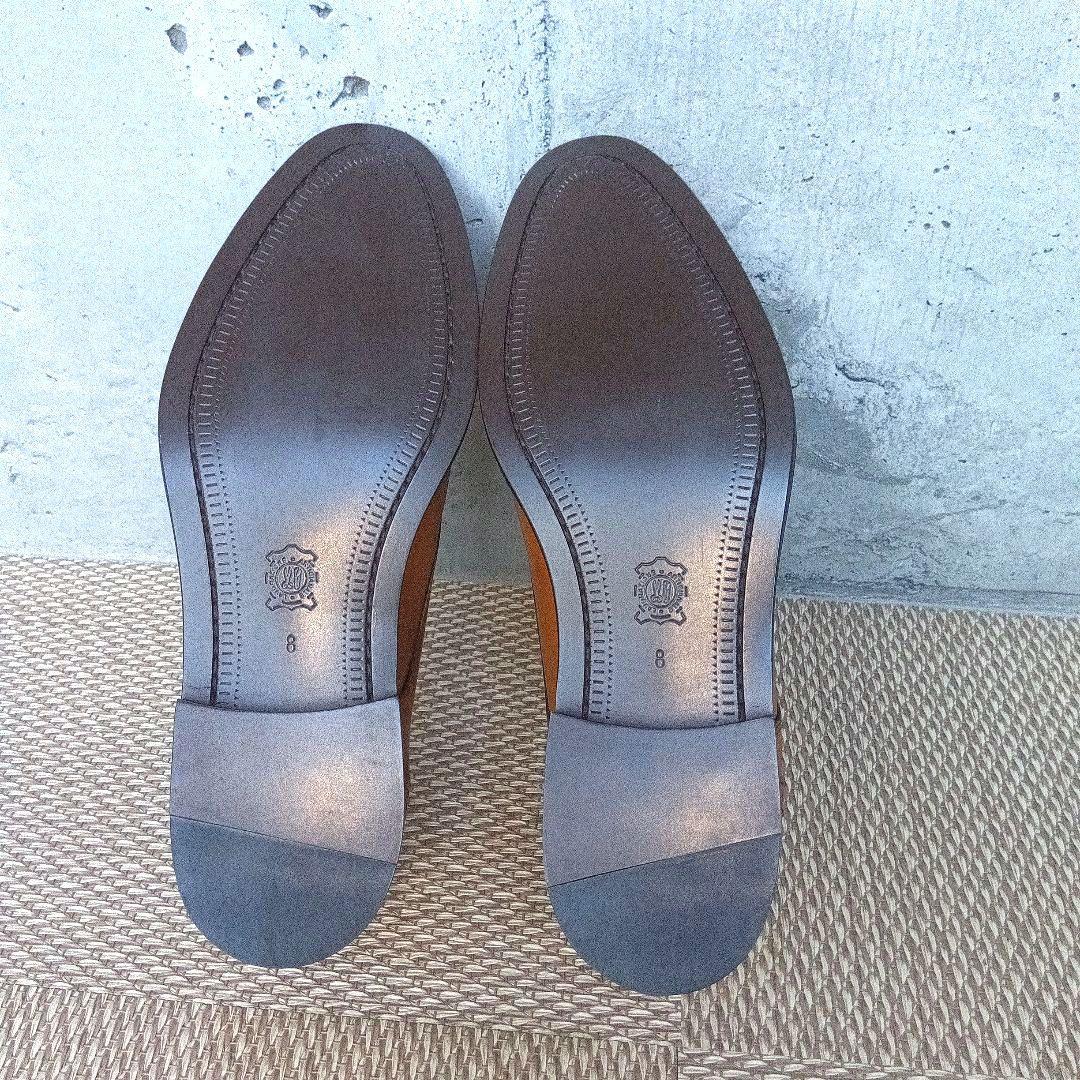 BANANA REPUBLICストレートチップ ダブルモンクストラップ 8 茶