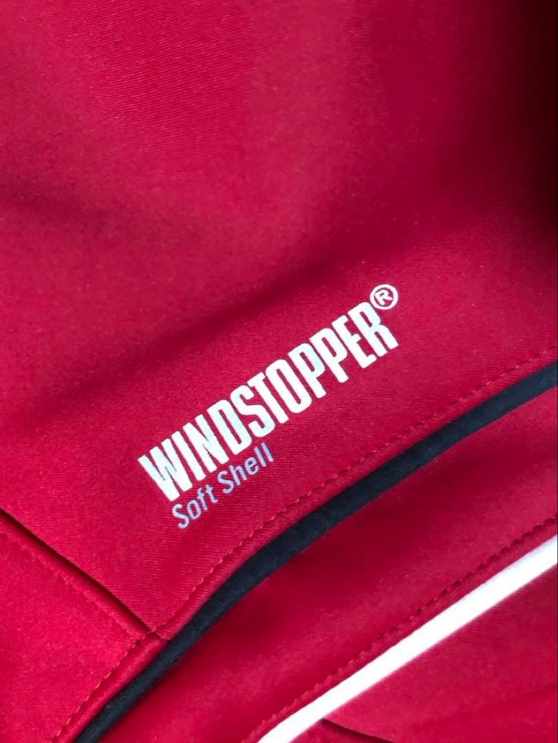 【値下げ】防寒対応　GORE 赤 レディース　冬用ウェア　ロードバイク用