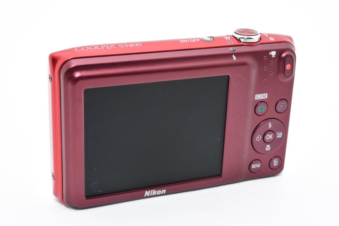 NIKON Coolpix S3400コンパクトデジタルカメラ　レッド#031