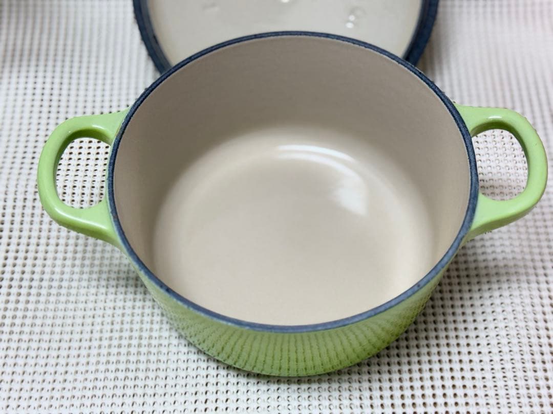 ル・クルーゼ　ココット　16cm フルーツグリーン 両手鍋