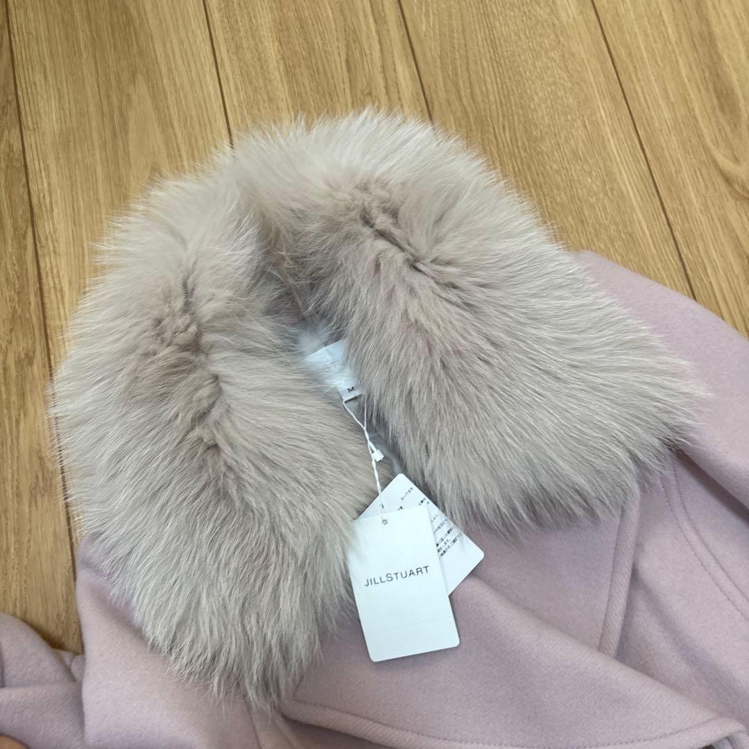 最終値下げ　新品　タグ付き　ジルスチュアート　ウール　コート　ファー