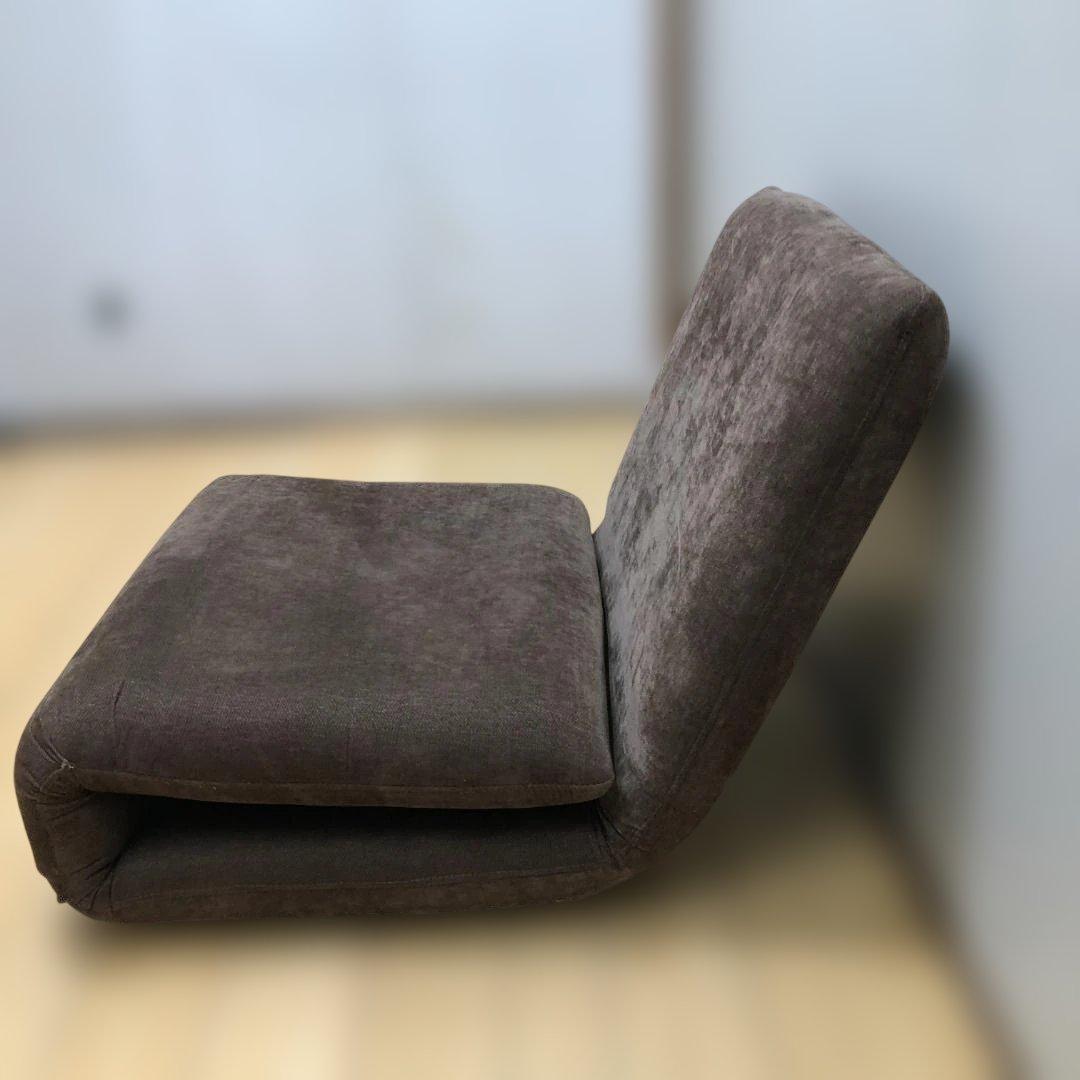 送料無料 ブラウン 座椅子 ソファベッド リクライニング　250811-4