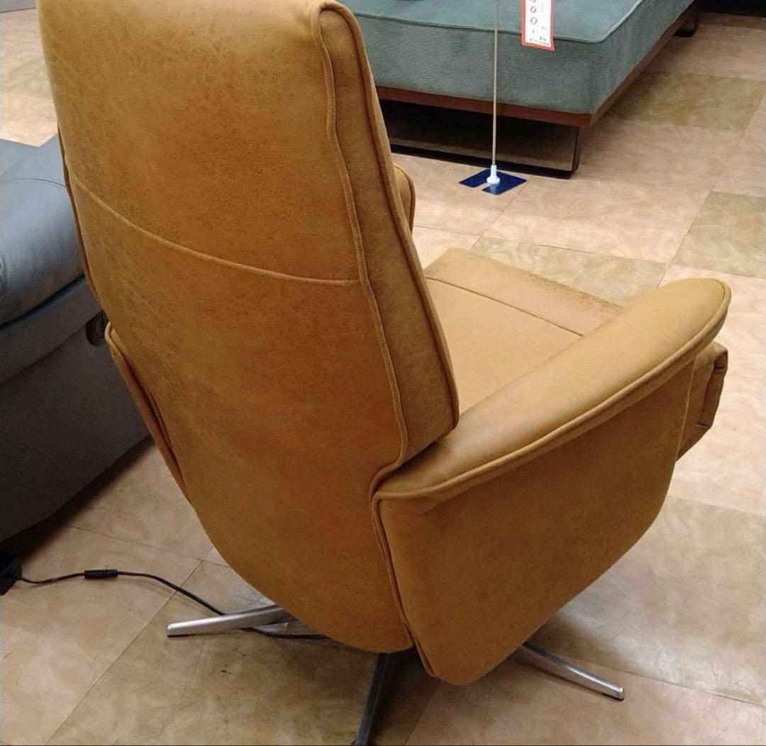 ②キャメル　電動パーソナルチェア　リクライニング　エレノア　ユーズド　中古