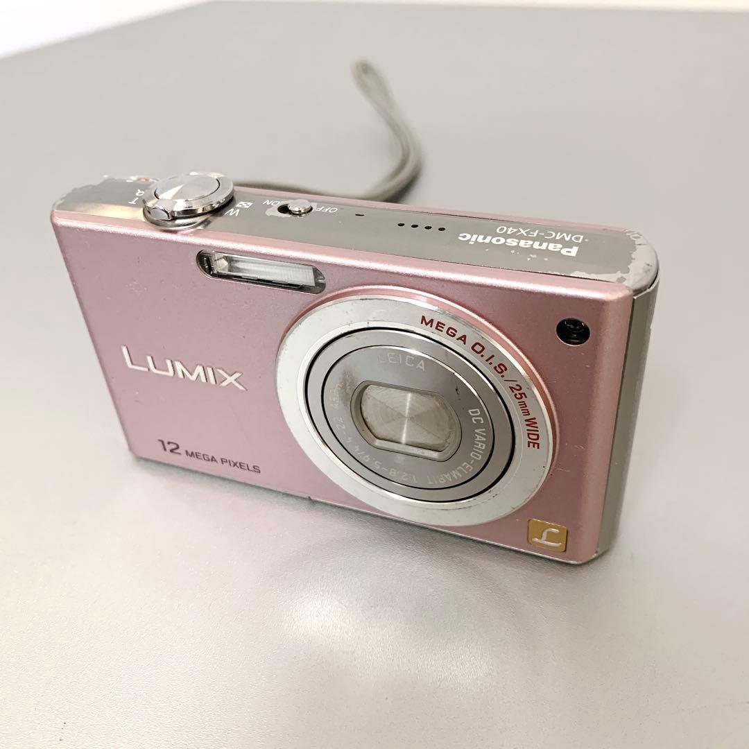 【動作品】パナソニック LUMIX DMC-FX-40 スイートピンク
