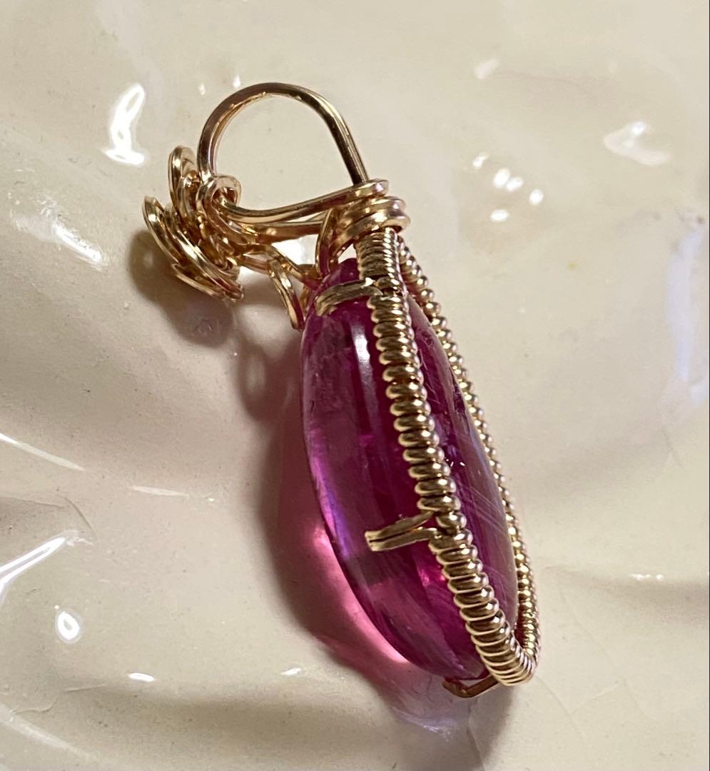 ハンドメイドペンダントトップ⭐︎ルベライトトルマリン