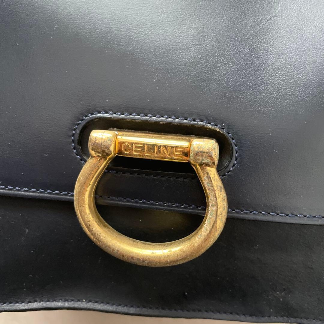 セリーヌ CELINE レザー ハンドバッグ ジャンク