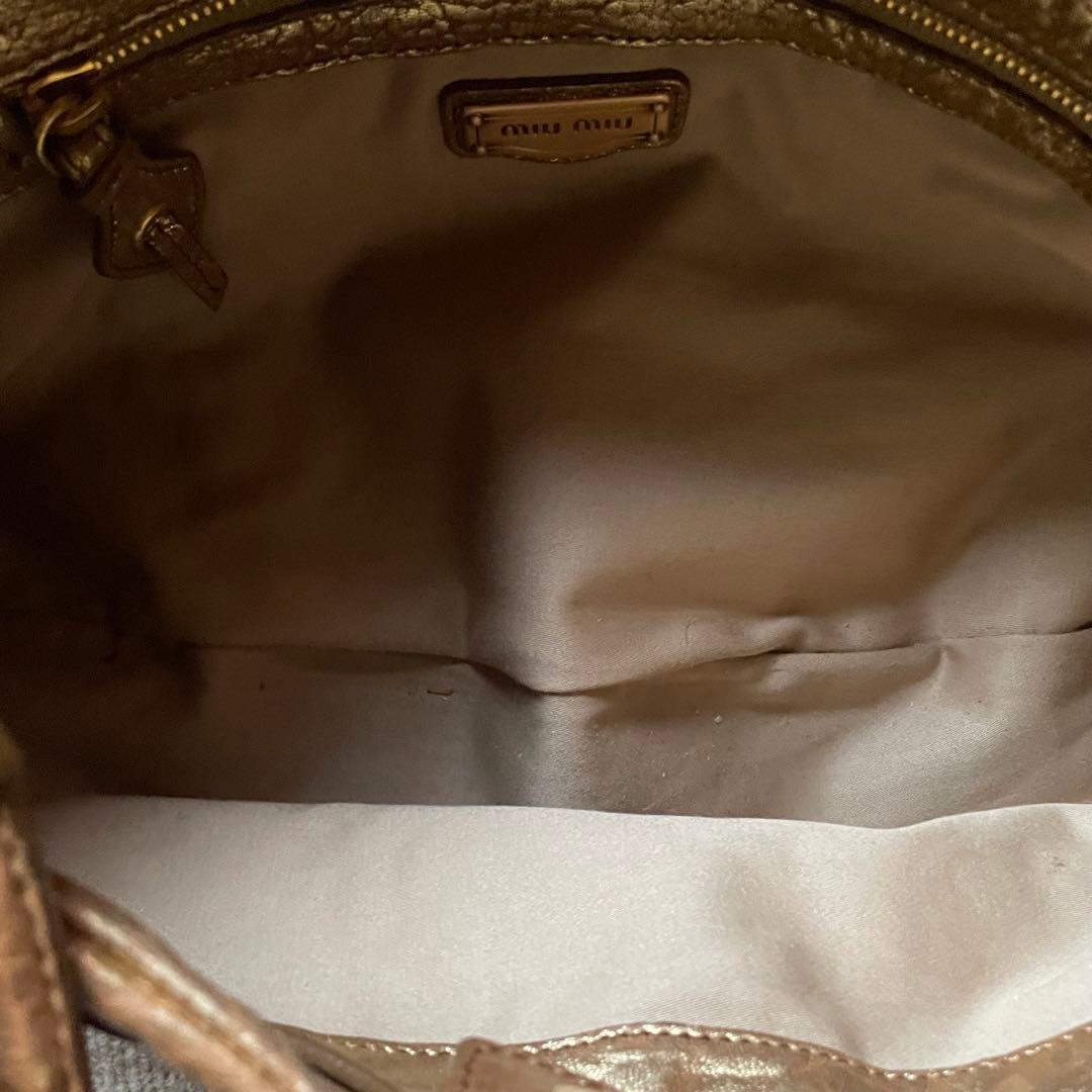 MIU MIU ミュウミュウ バッグ バック bag ゴールド ショルダーバッグ