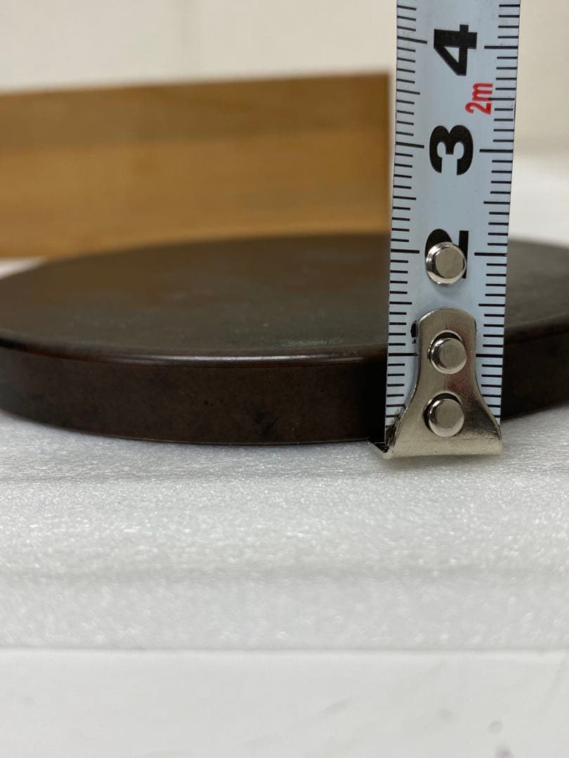 3-3035 骨董 州浜松樹双鳥鏡　室町時代