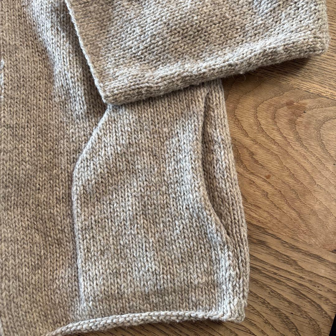 かぐれ ペルークルーネックカーディガン ペルーニット ニットカーディガン