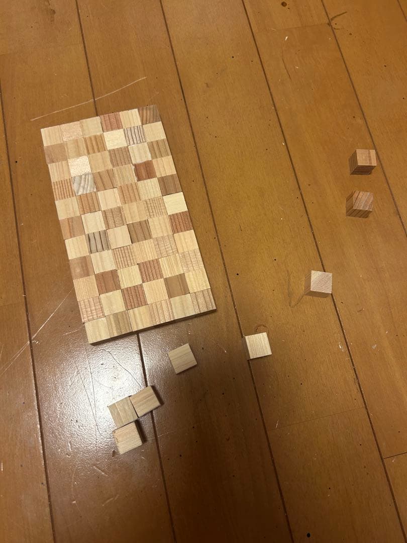 自作スピーカー 杉と桧の寄木細工