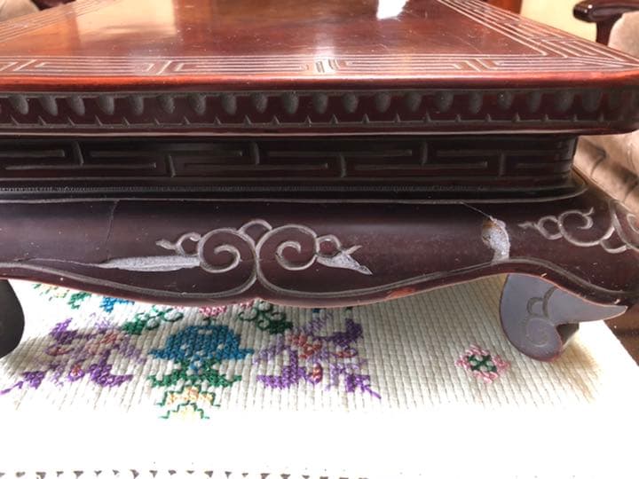 花台　象嵌　アンティークコレクション❶ レトロ　中古　rアンティーク・レトロ