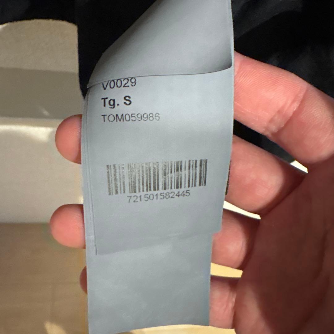 STONE  ブラックナイロンメタルジャケット S