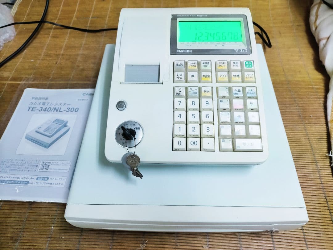 カシオレジスター　TE-340/NL300　フル設定無料　210334