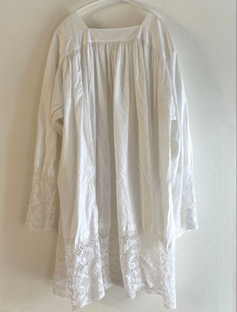 アンティーク　チャーチスモック