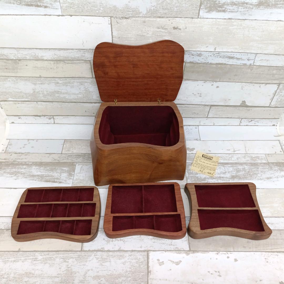 アクセサリーケース ブラック ウォールナット John w. Pollock