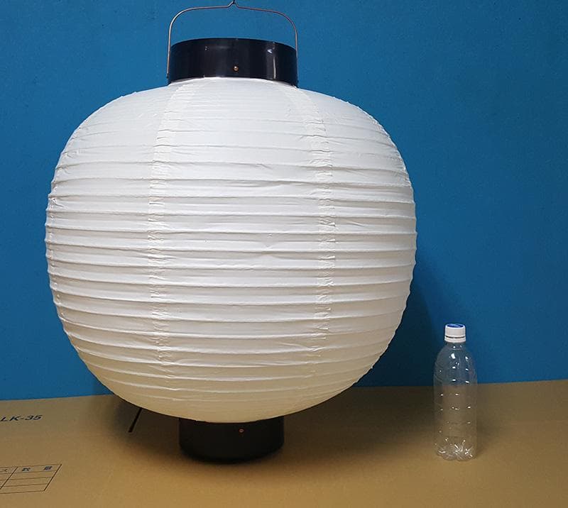 特大サイズ　ビニール・白無地提灯　丸型　60×57㎝　JOA-97