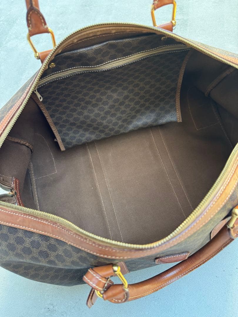 CELINE モノグラム レザーボストンバッグ