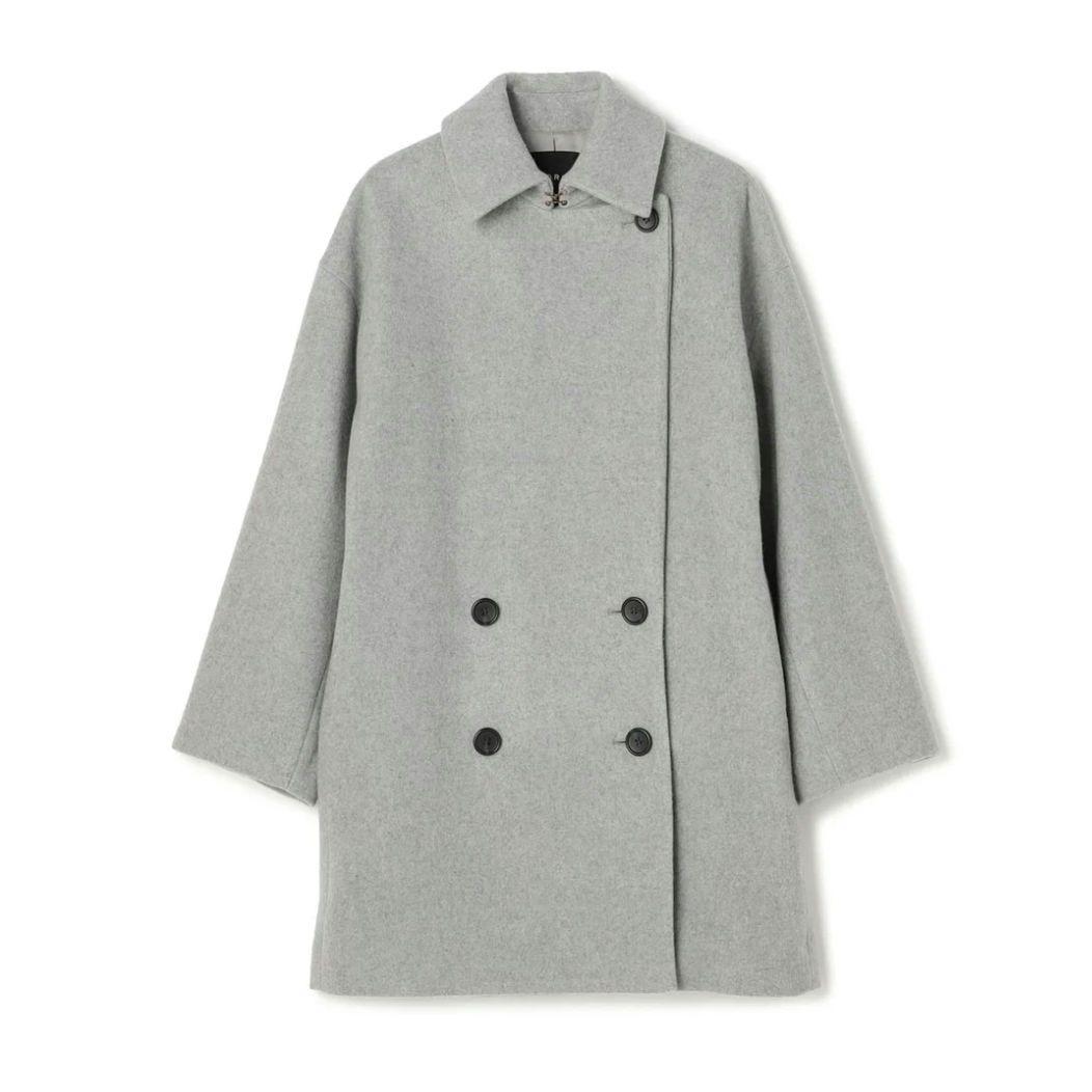 新品　n.o.r.c　メルトンPコート　40700円　サイズ２　ゆったりデザイン