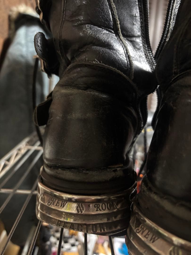 早い者勝ち NEW ROCK ブラック ブーツ