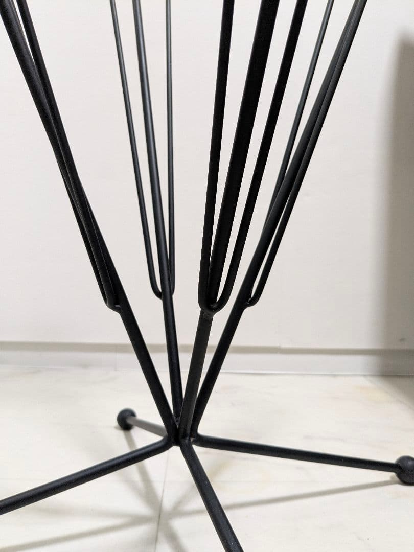 アイアン ガラステーブル ミッドセンチュリー インダストリアル ポストモダン